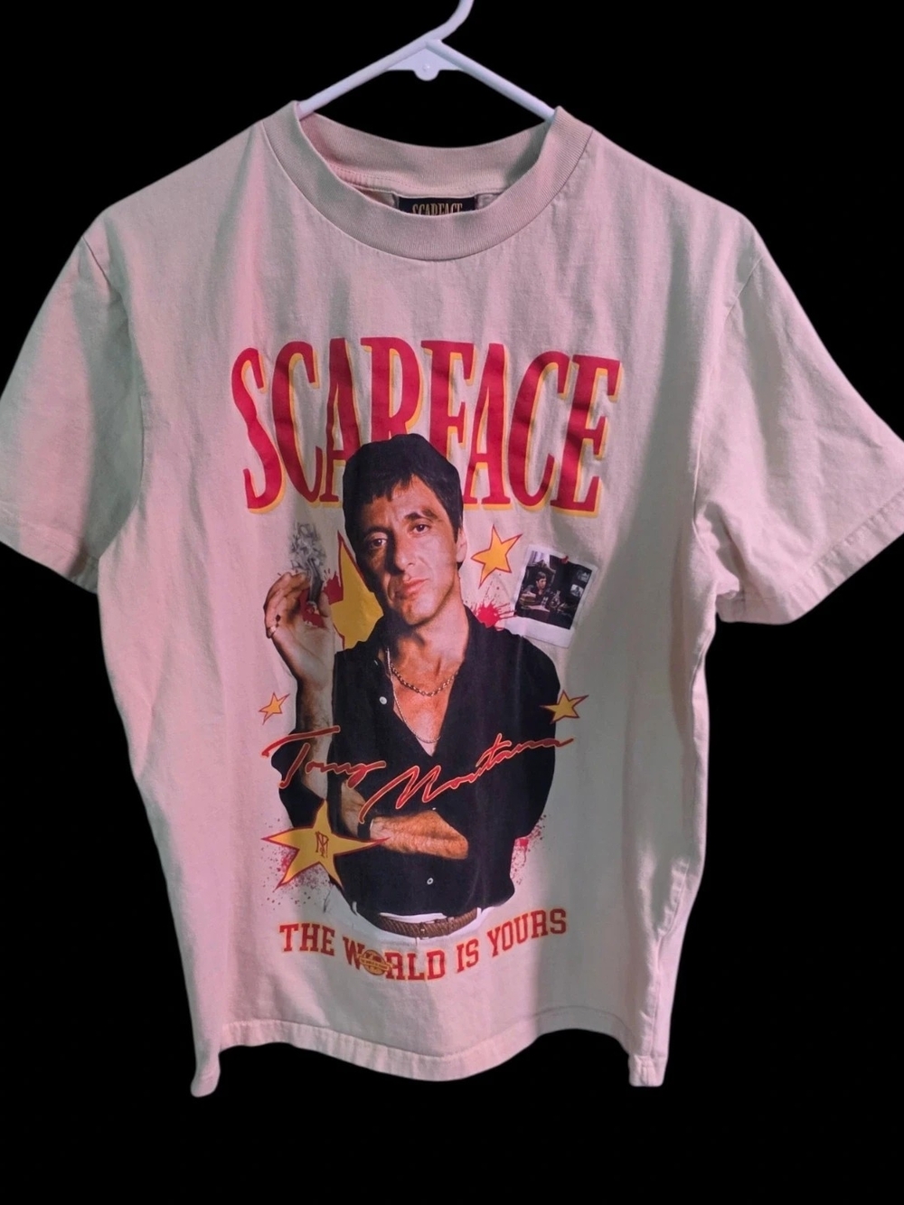 Scarface Graphic White Kids Tee - Icon Movie Design